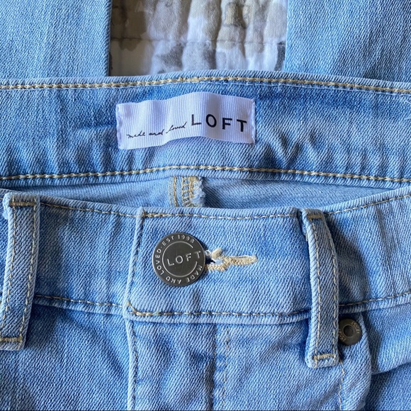 Loft Embroidered Skinny Jean Light Wash • 28/6 - Picture 6 of 7